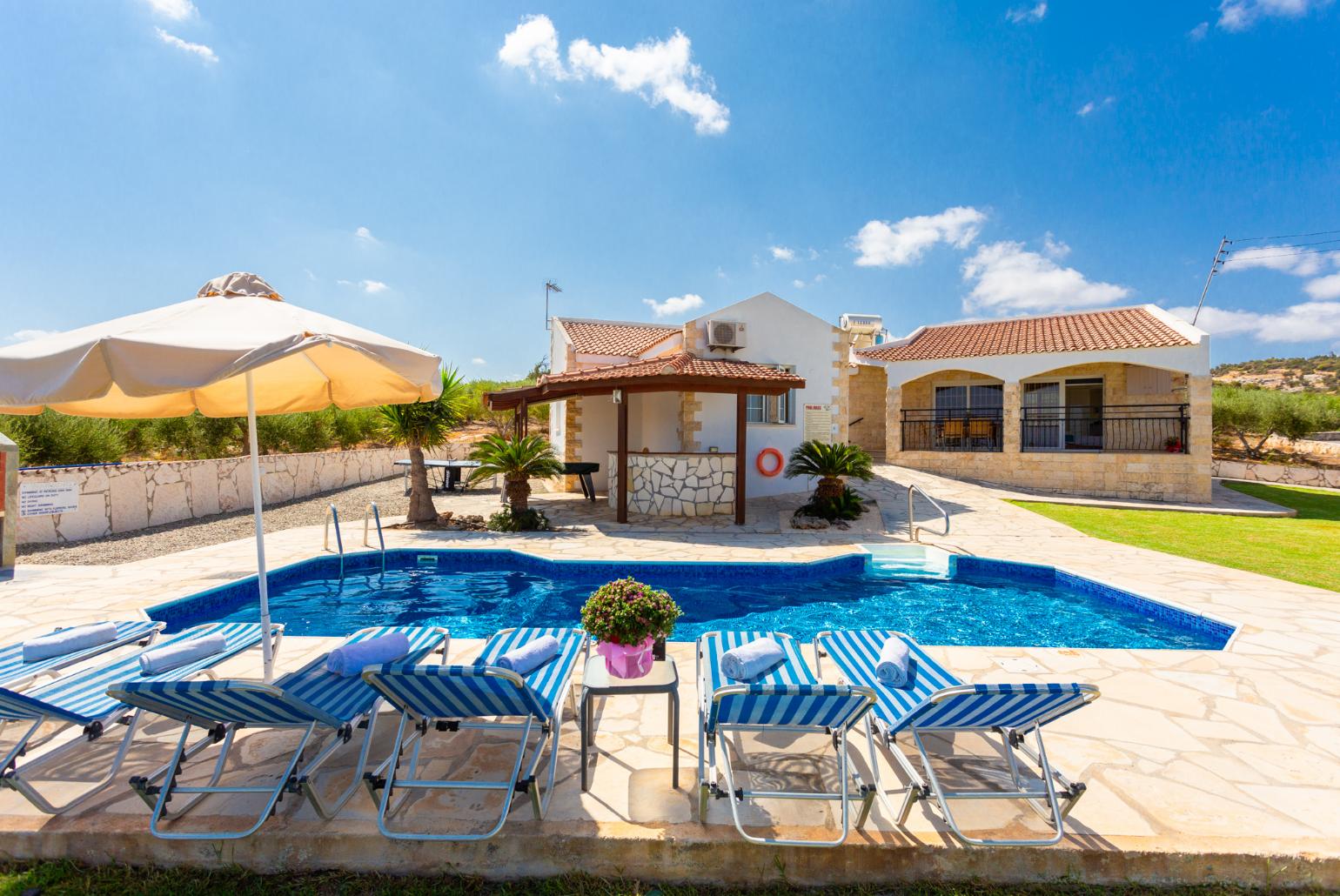 Beautiful villa with private pool, terrace, and garden