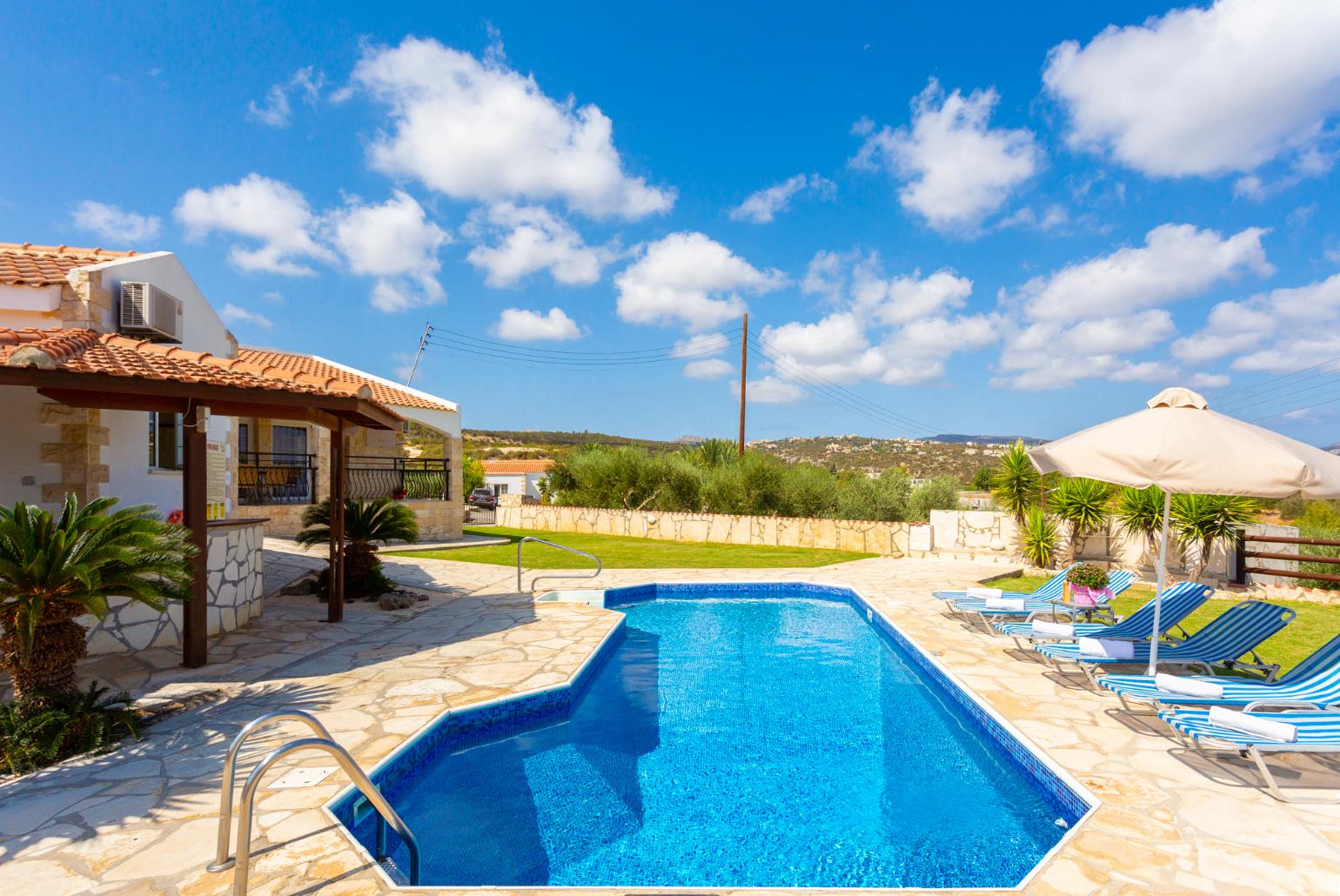 Beautiful villa with private pool, terrace, and garden