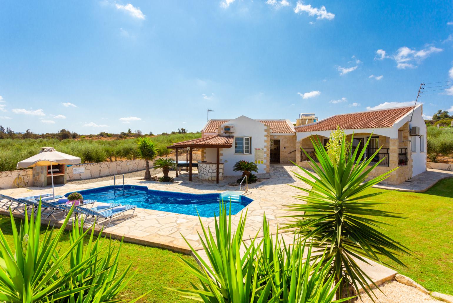 Beautiful villa with private pool, terrace, and garden