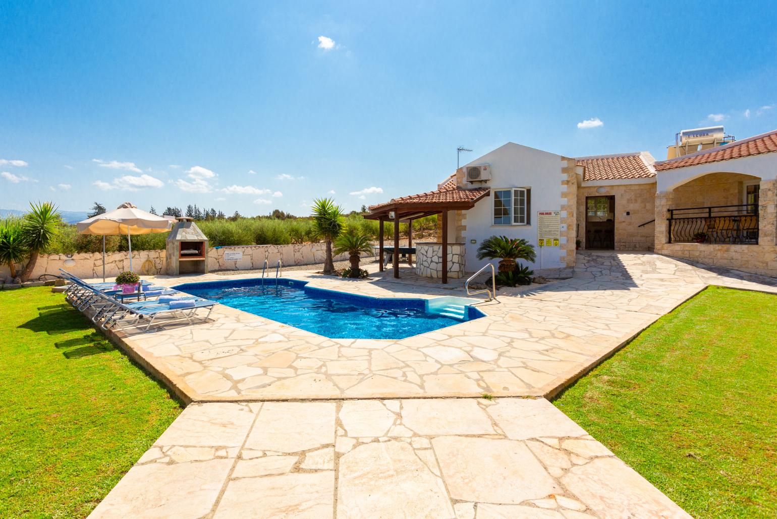 Beautiful villa with private pool, terrace, and garden