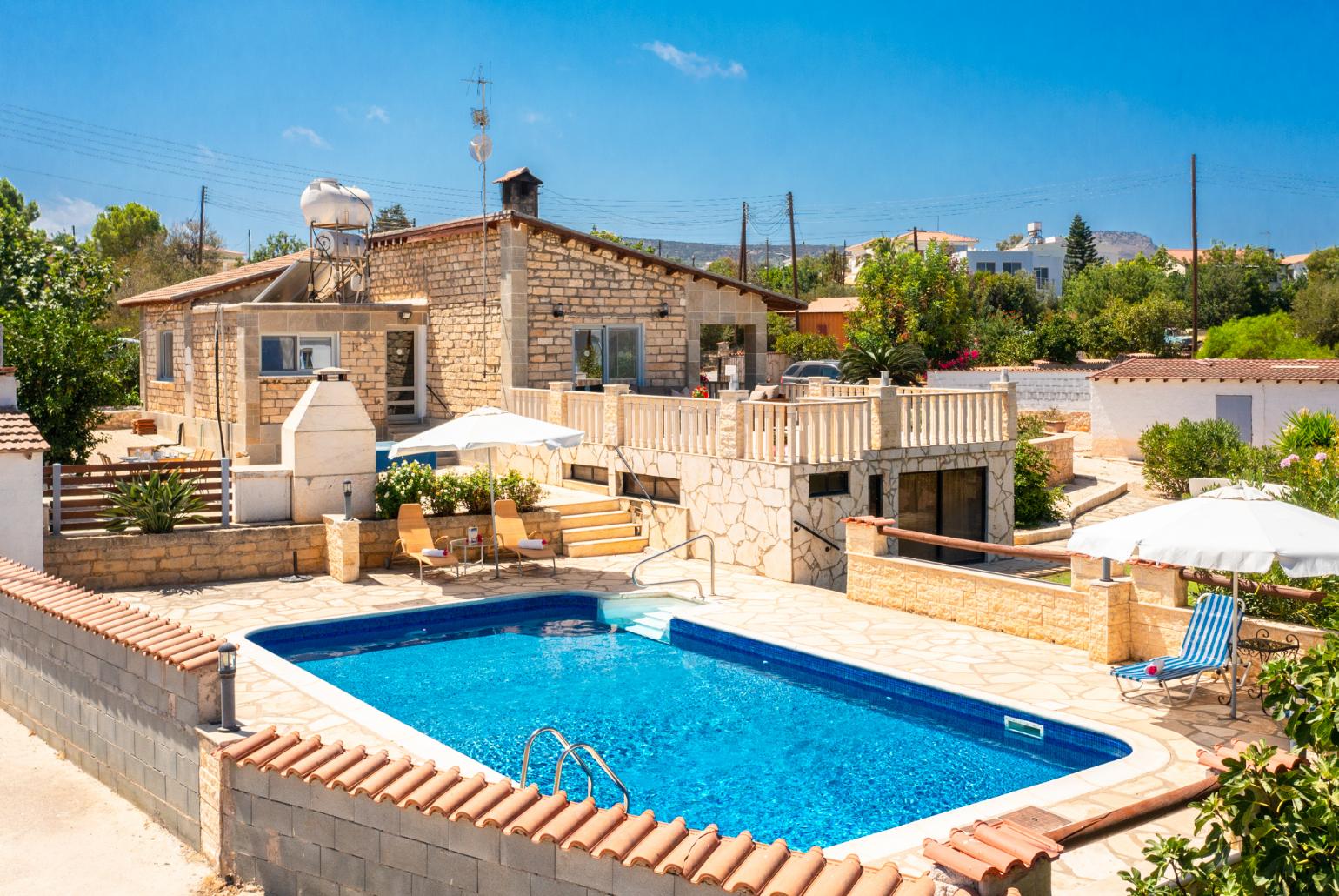 Beautiful villa with private pool, terrace, and garden