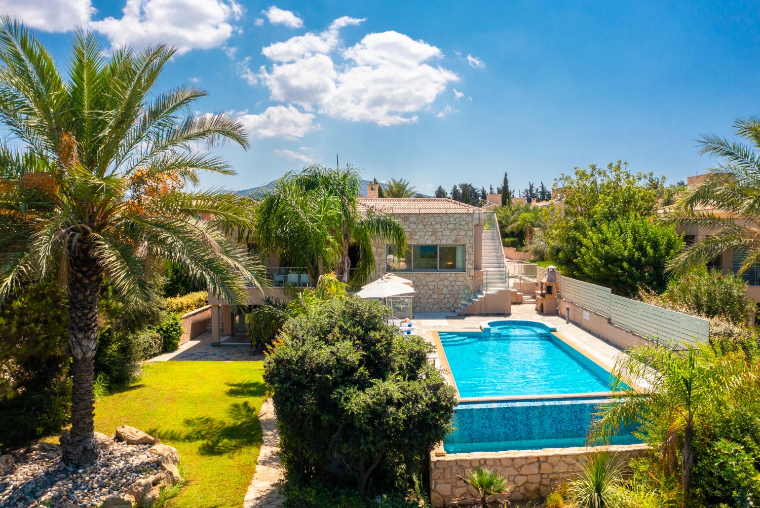 Aerial view of Villa Galene