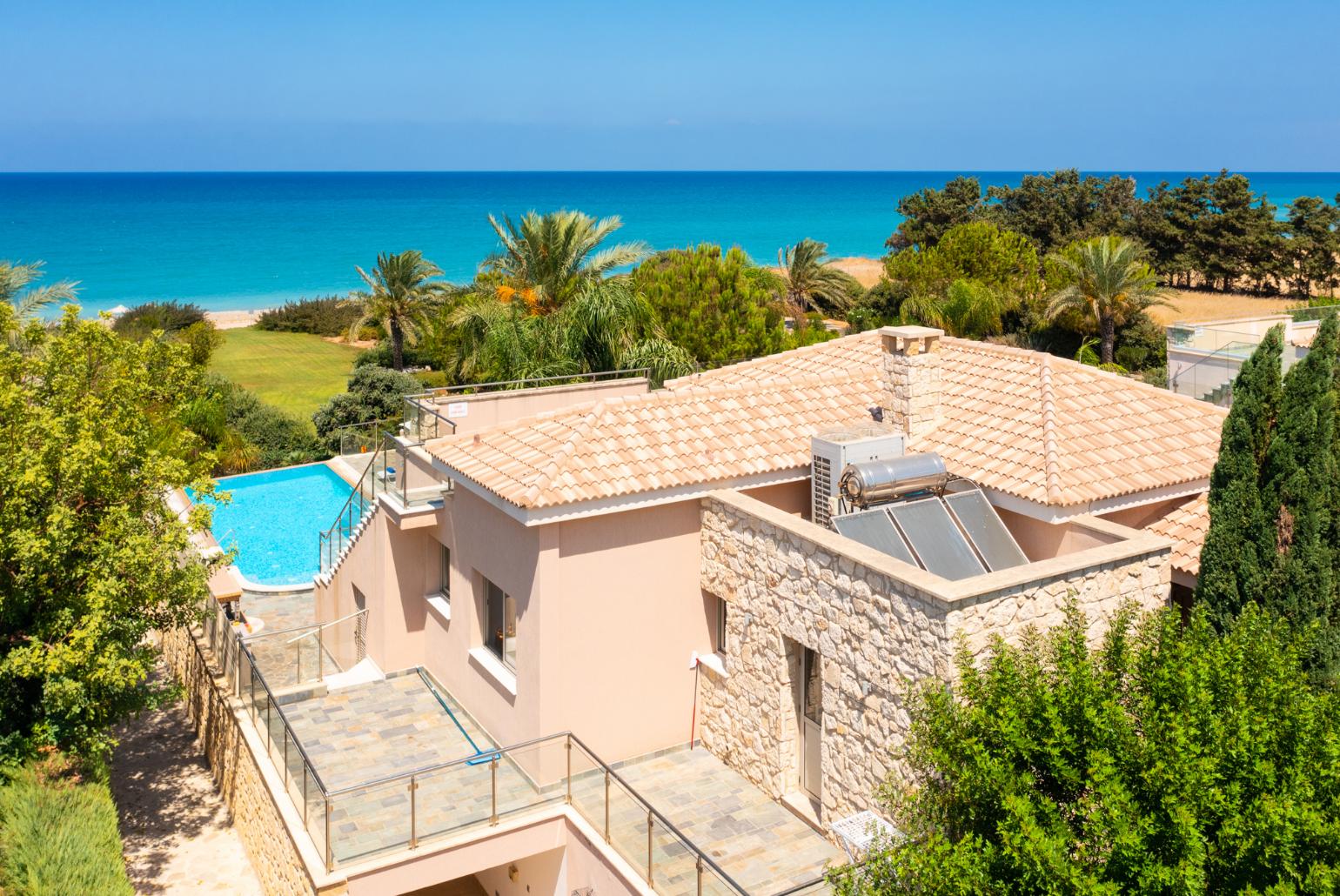 Aerial view of Villa Galene