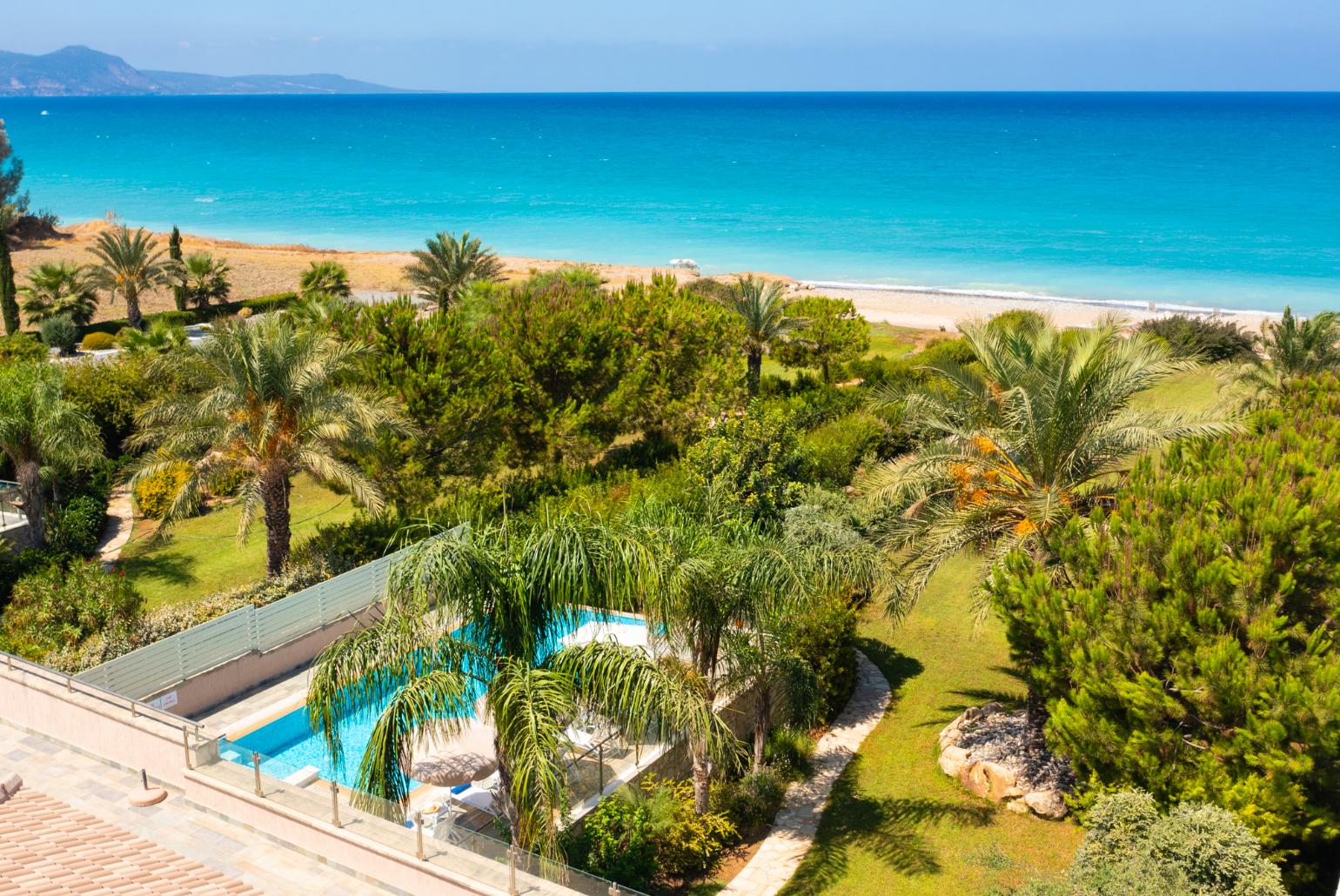 Aerial view of Villa Galene