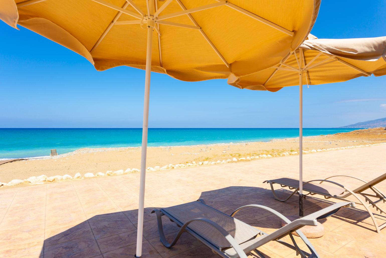 Beach directly in front of Villa Galene