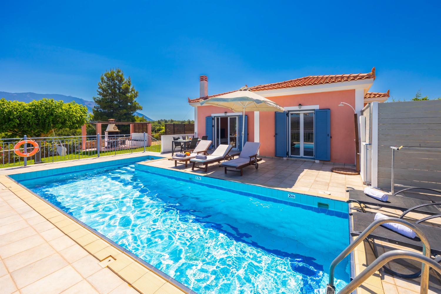 ,Beautiful villa with private pool and terrace with views