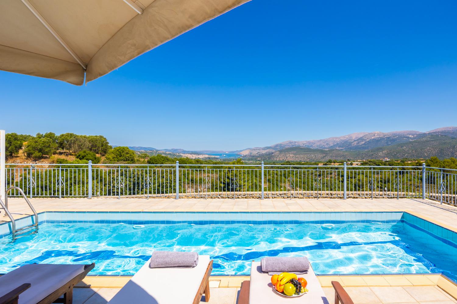 Private pool and terrace with views