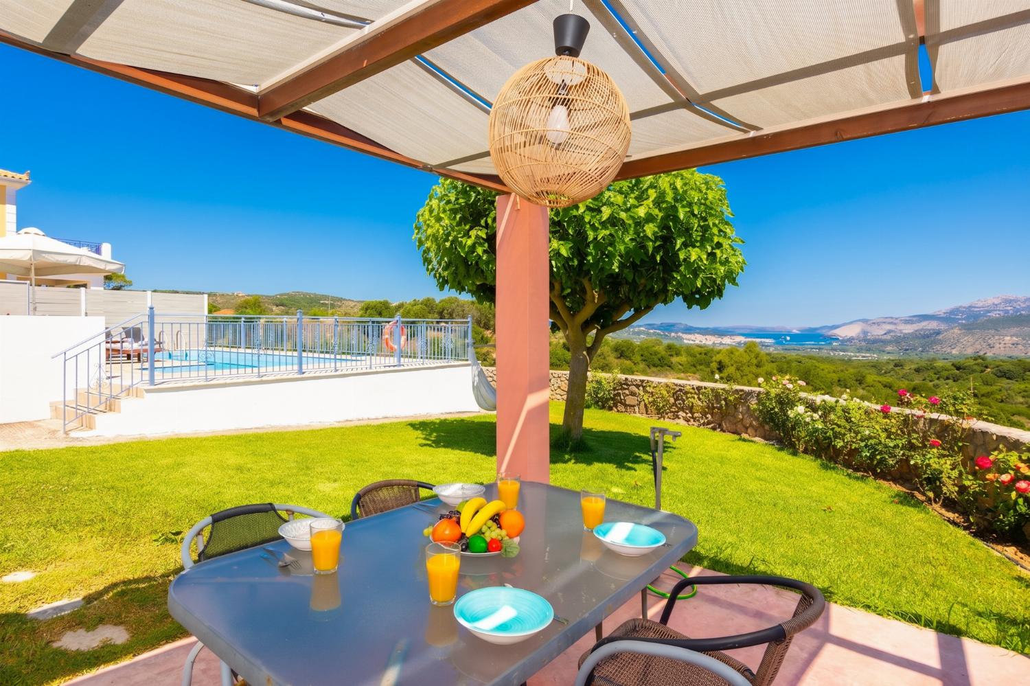 Sheltered terrace area