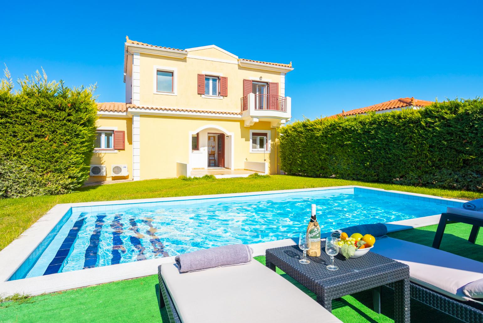 ,Beautiful villa with private pool and terrace