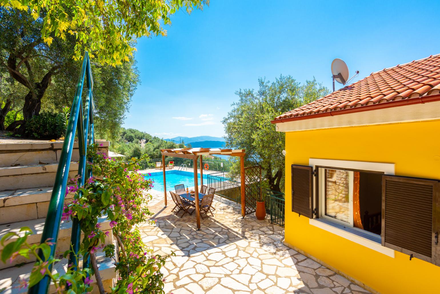 Beautiful villa with private pool and terrace with panoramic sea views