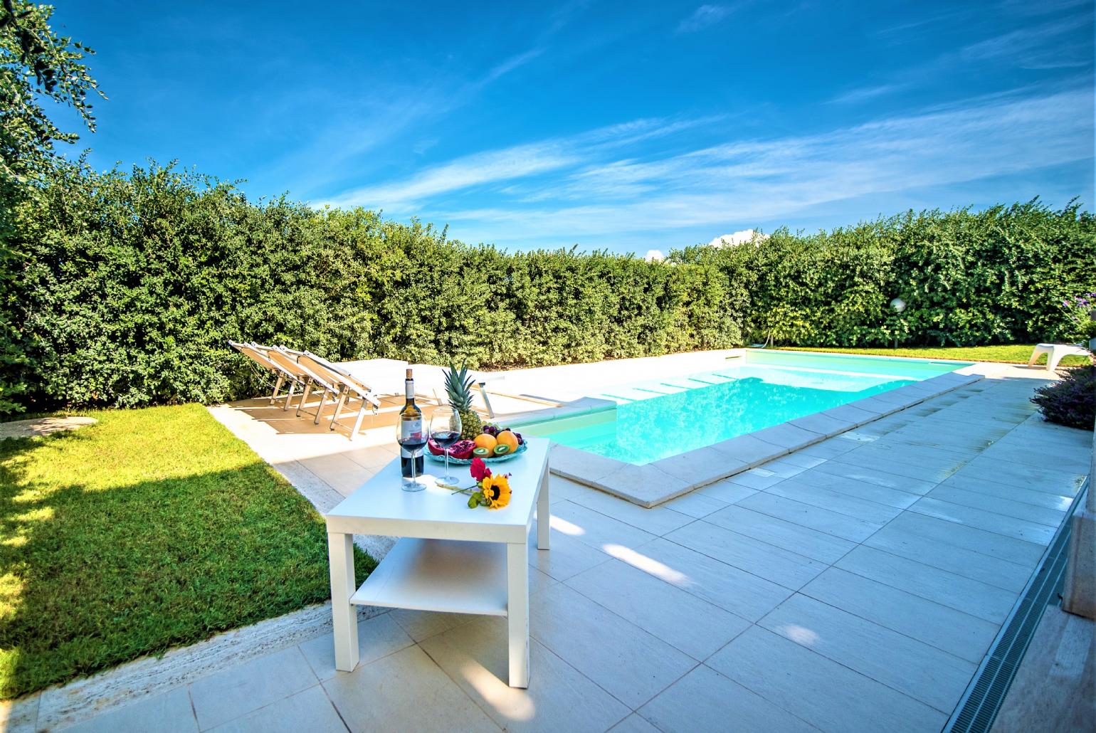 Private pool and terrace