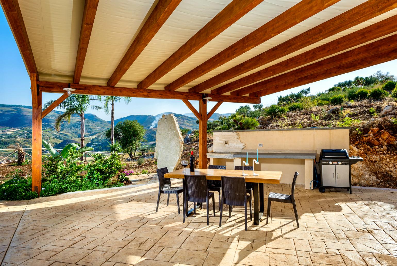 Sheltered terrace area