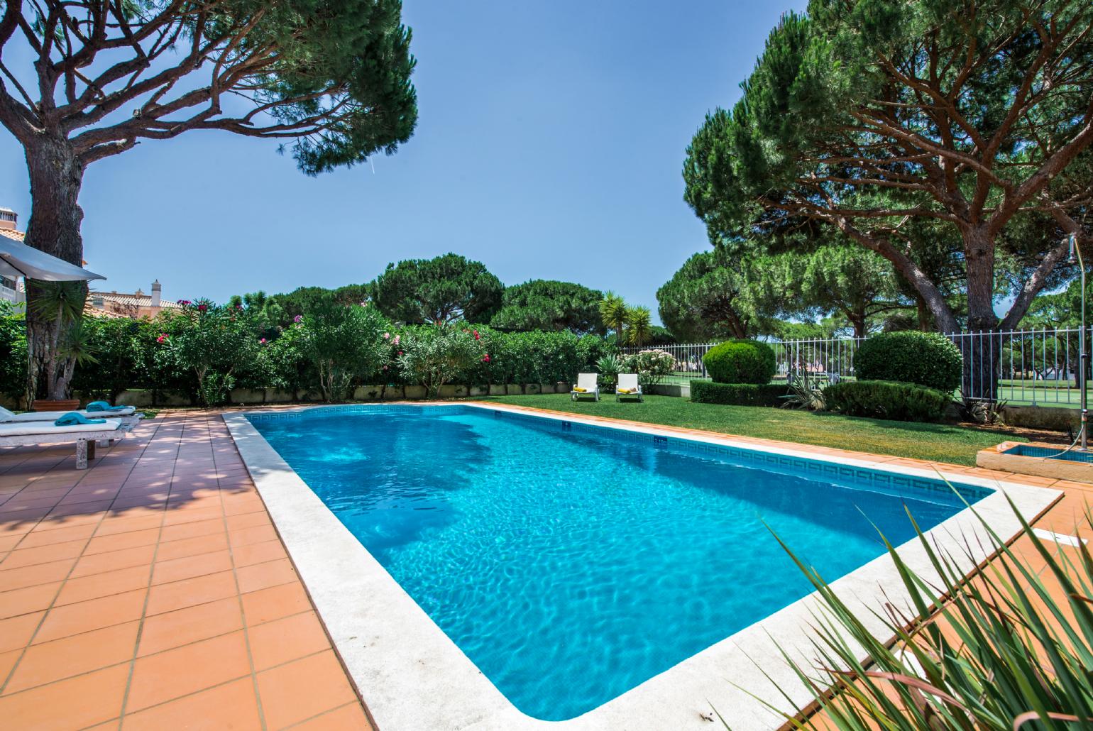 Beautiful villa with private pool and terrace area.