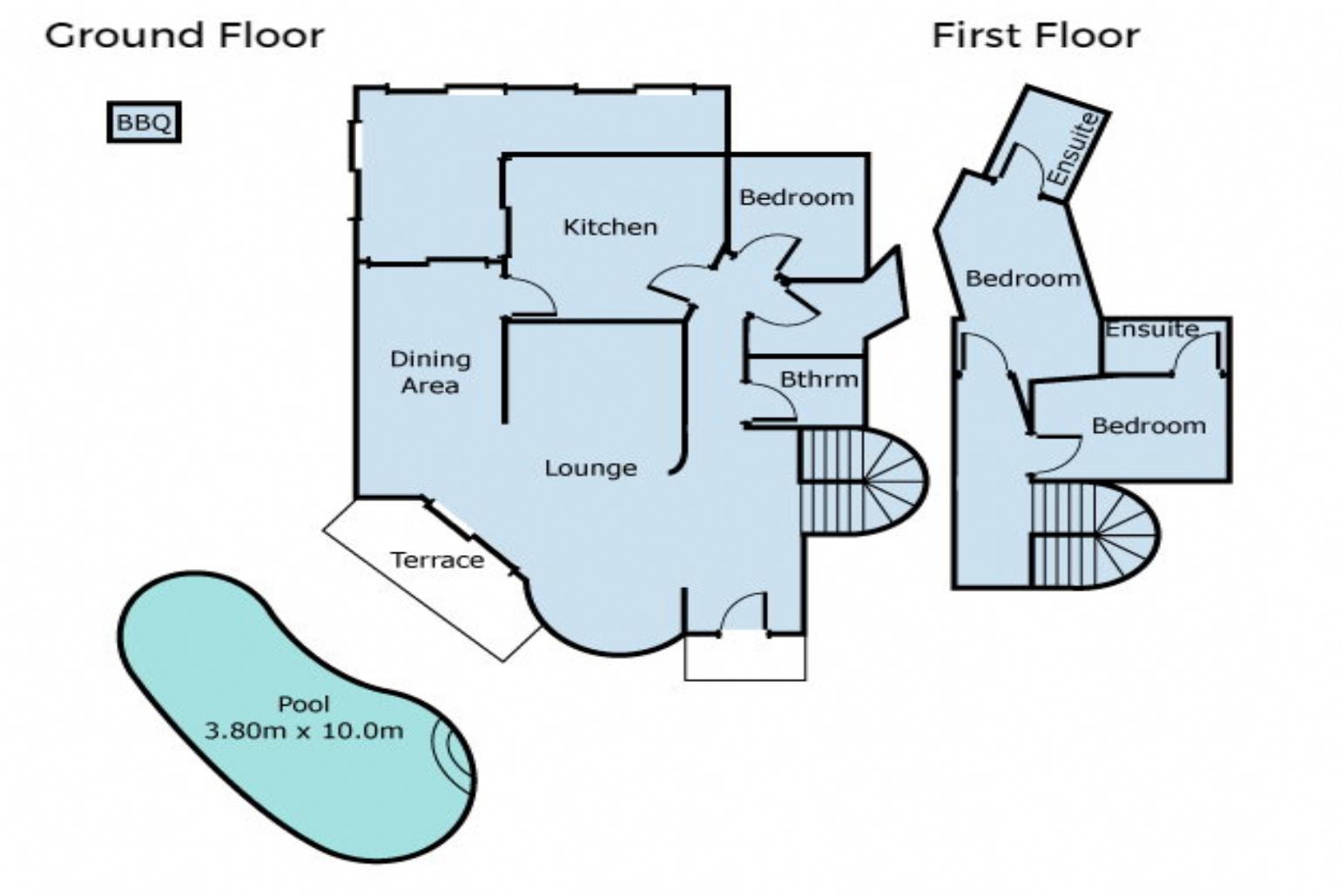 Floor plan of the property.