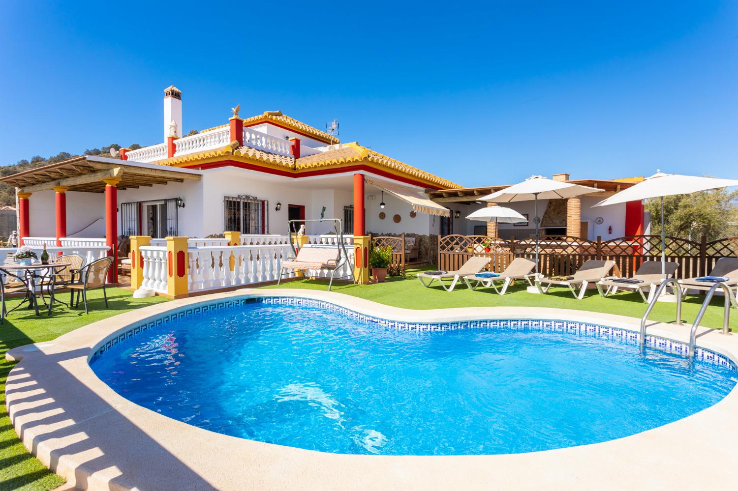 Beautiful villa with private pool and terrace with panoramic sea views