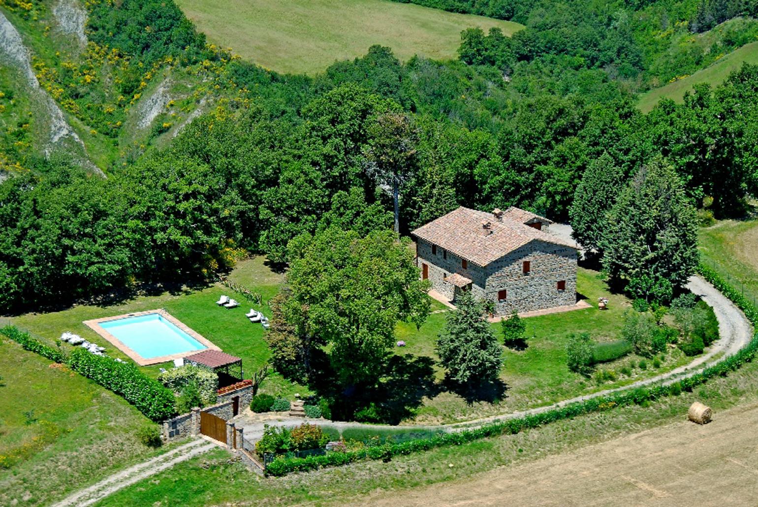 Aerial view of Casale Donatelli