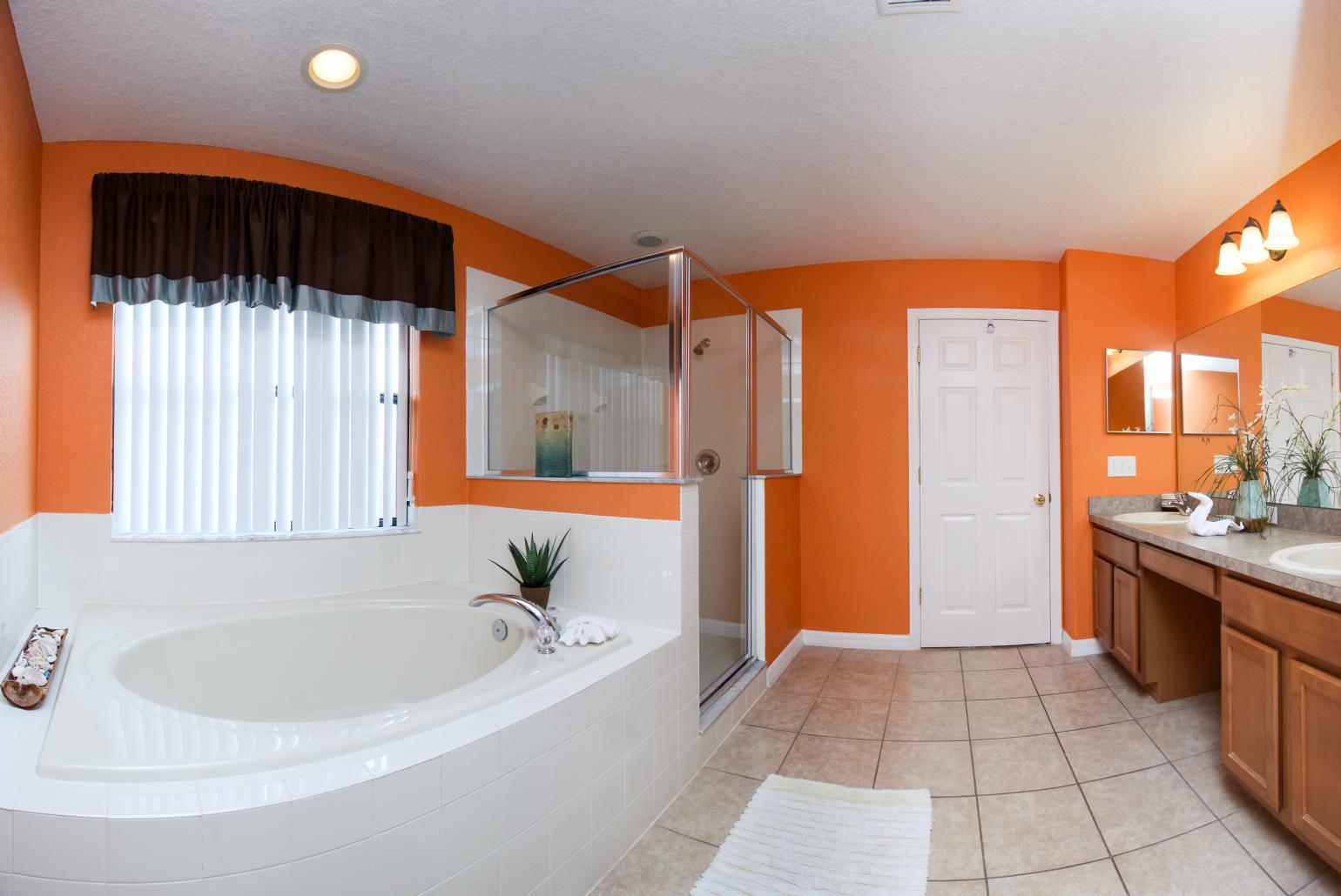 Bathroom with shower.