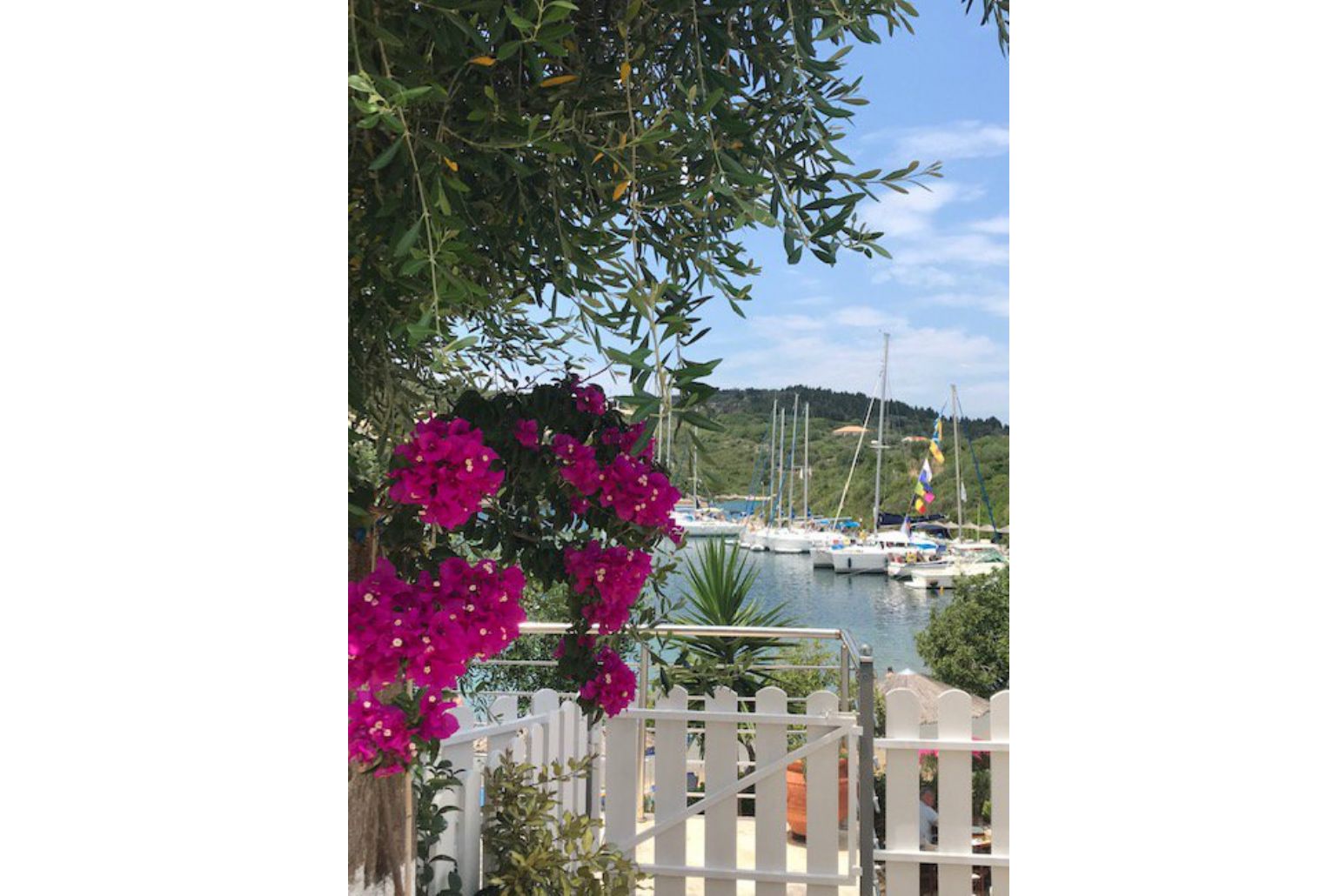 Private terrace with sea view at Mongonissi bay