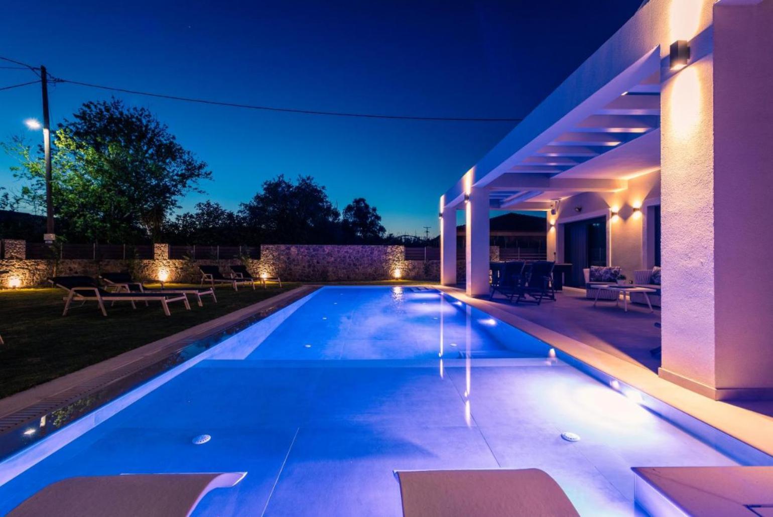 Private heated pool