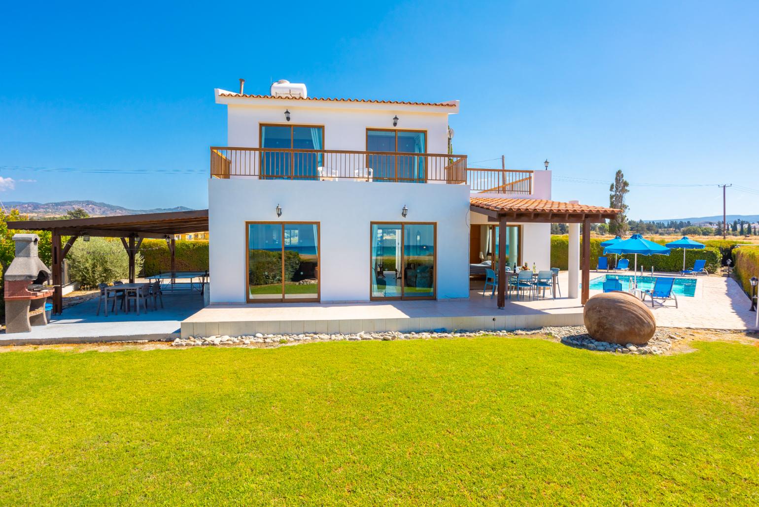 Beautiful villa with private pool, terrace, and garden with sea views