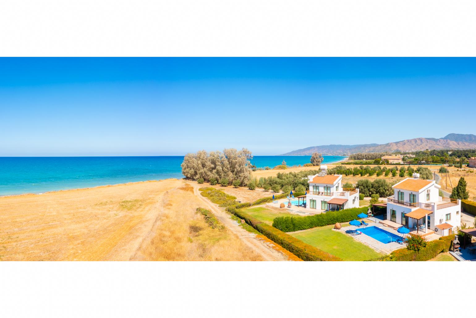 Aerial view of Blue Bay Villa Dimitris