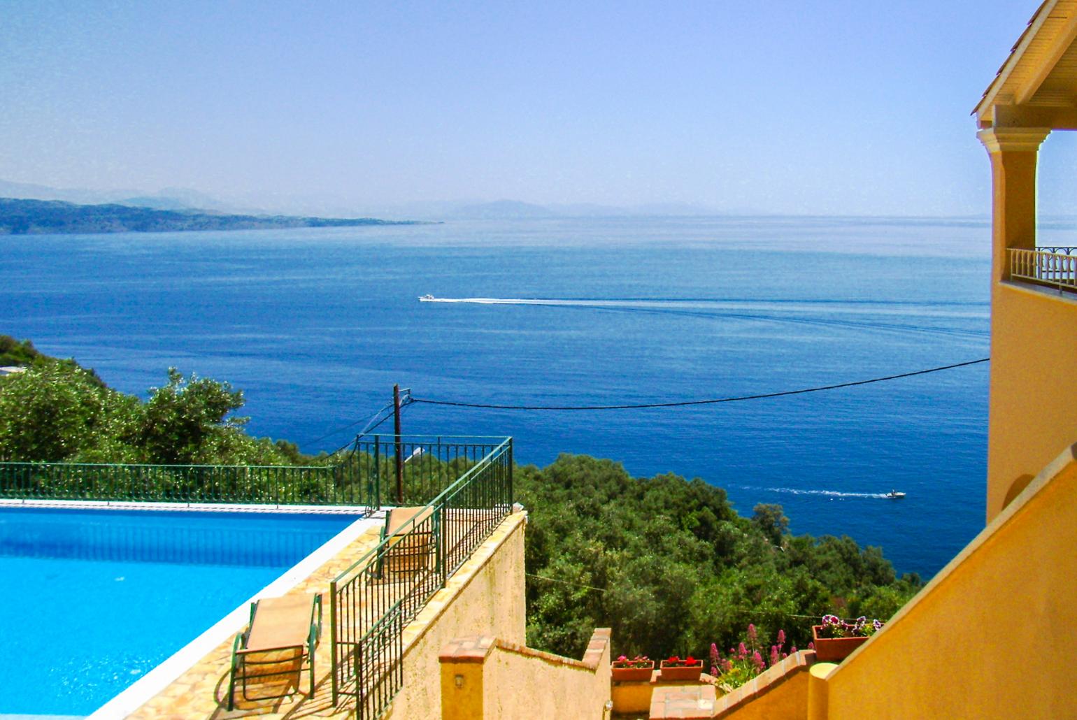 Beautiful villa with private pool and terrace with panoramic sea views