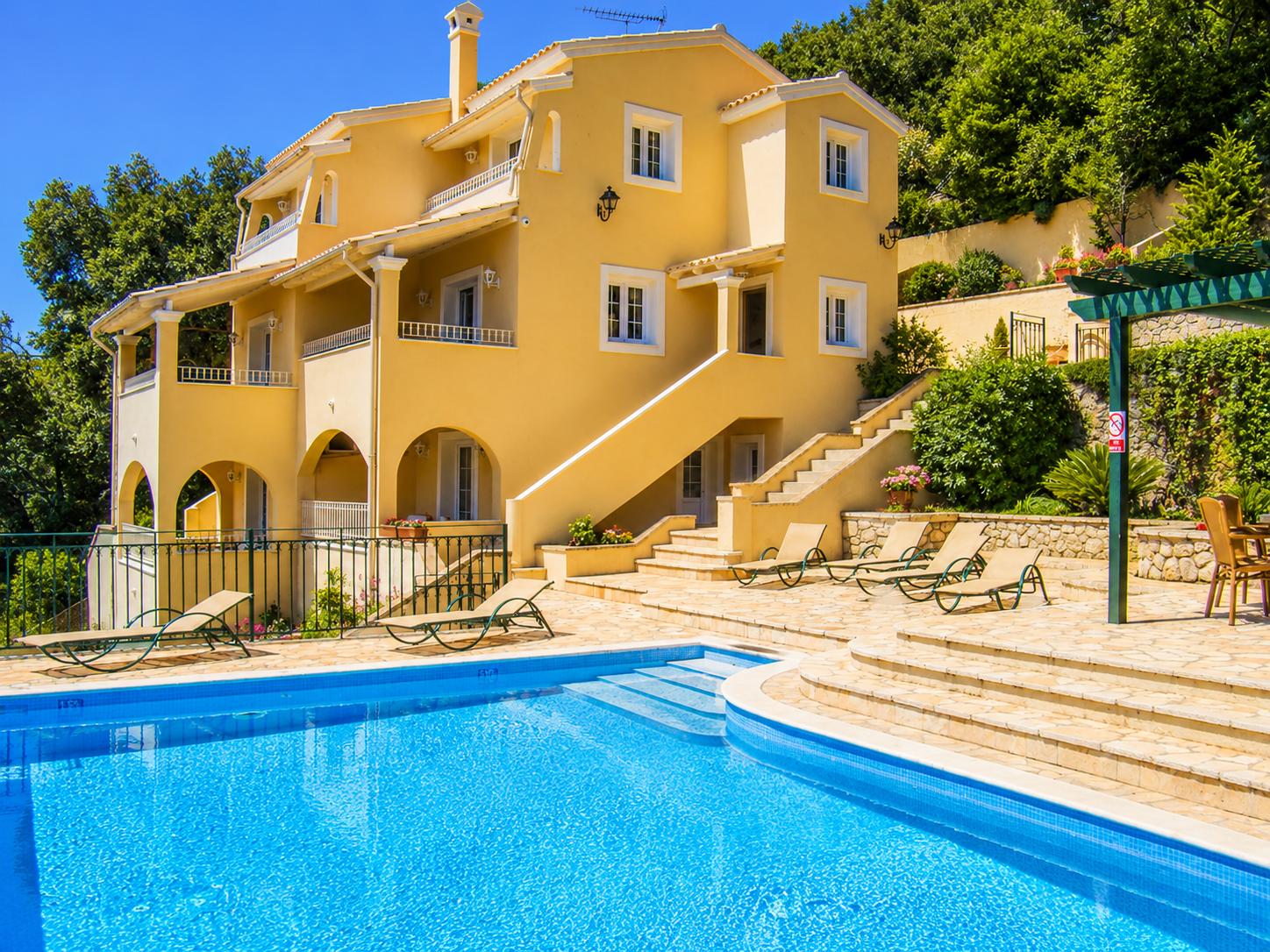 Beautiful villa with private pool and terrace with panoramic sea views