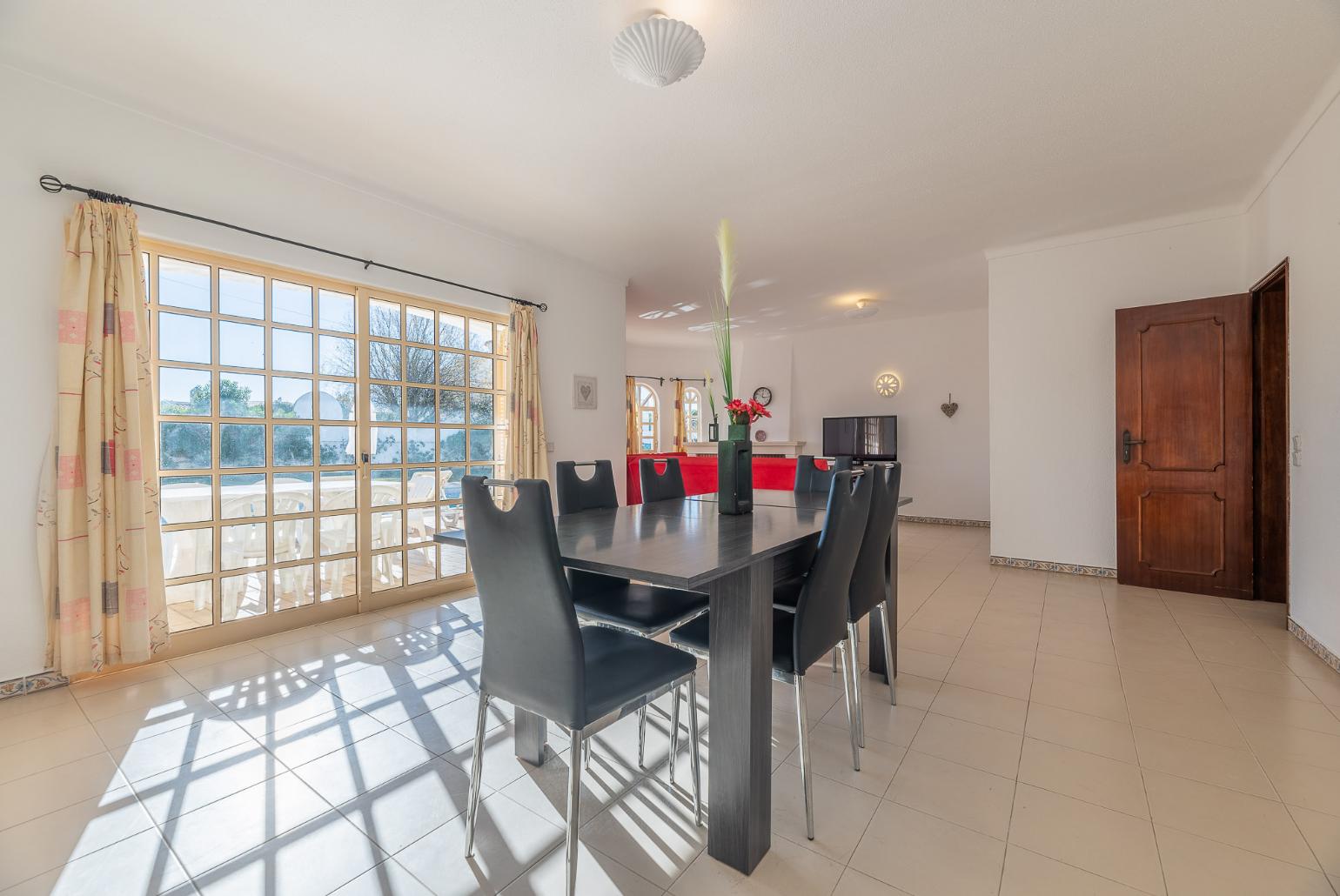 Open space living room and dining area 