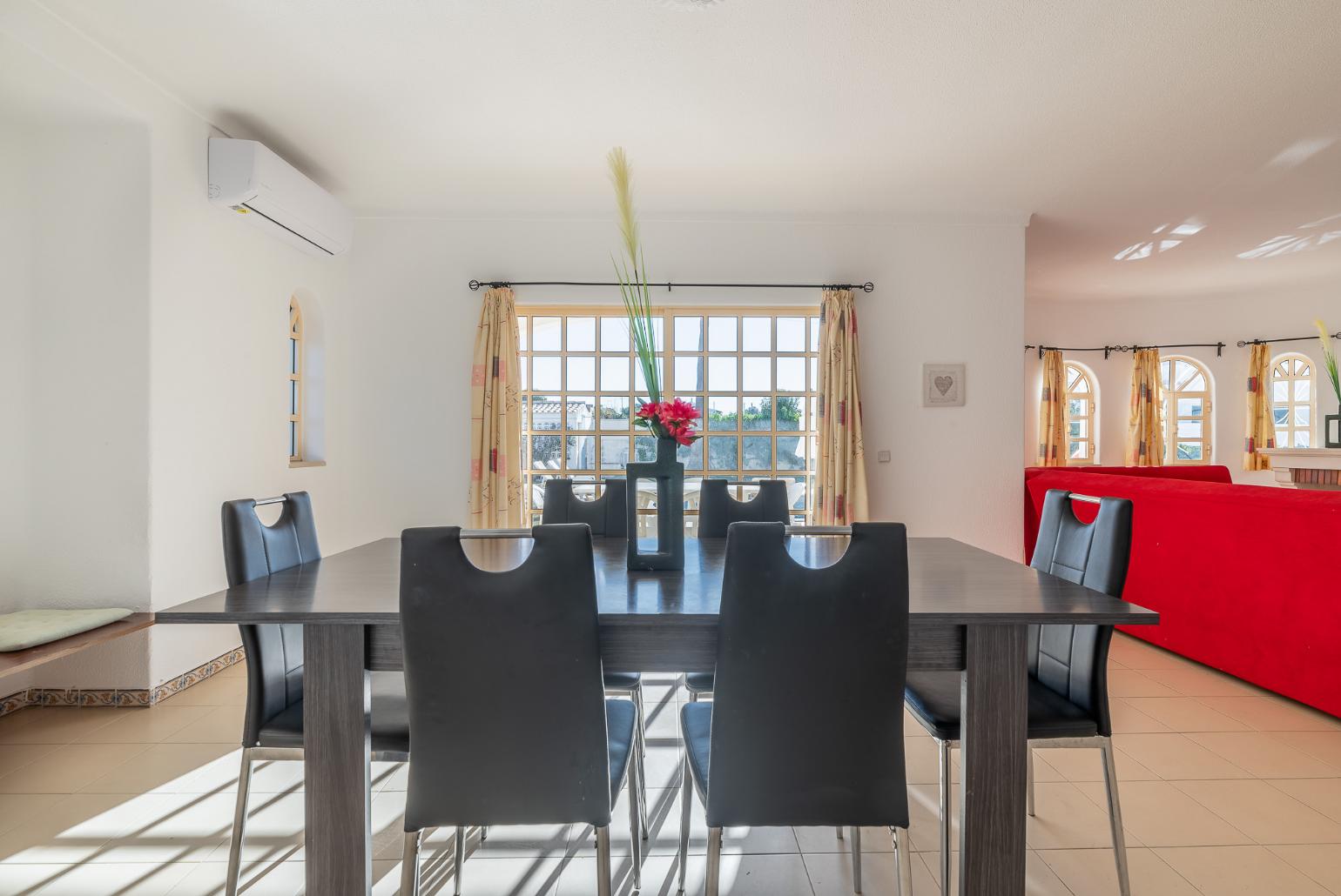 Open space living room and dining area 