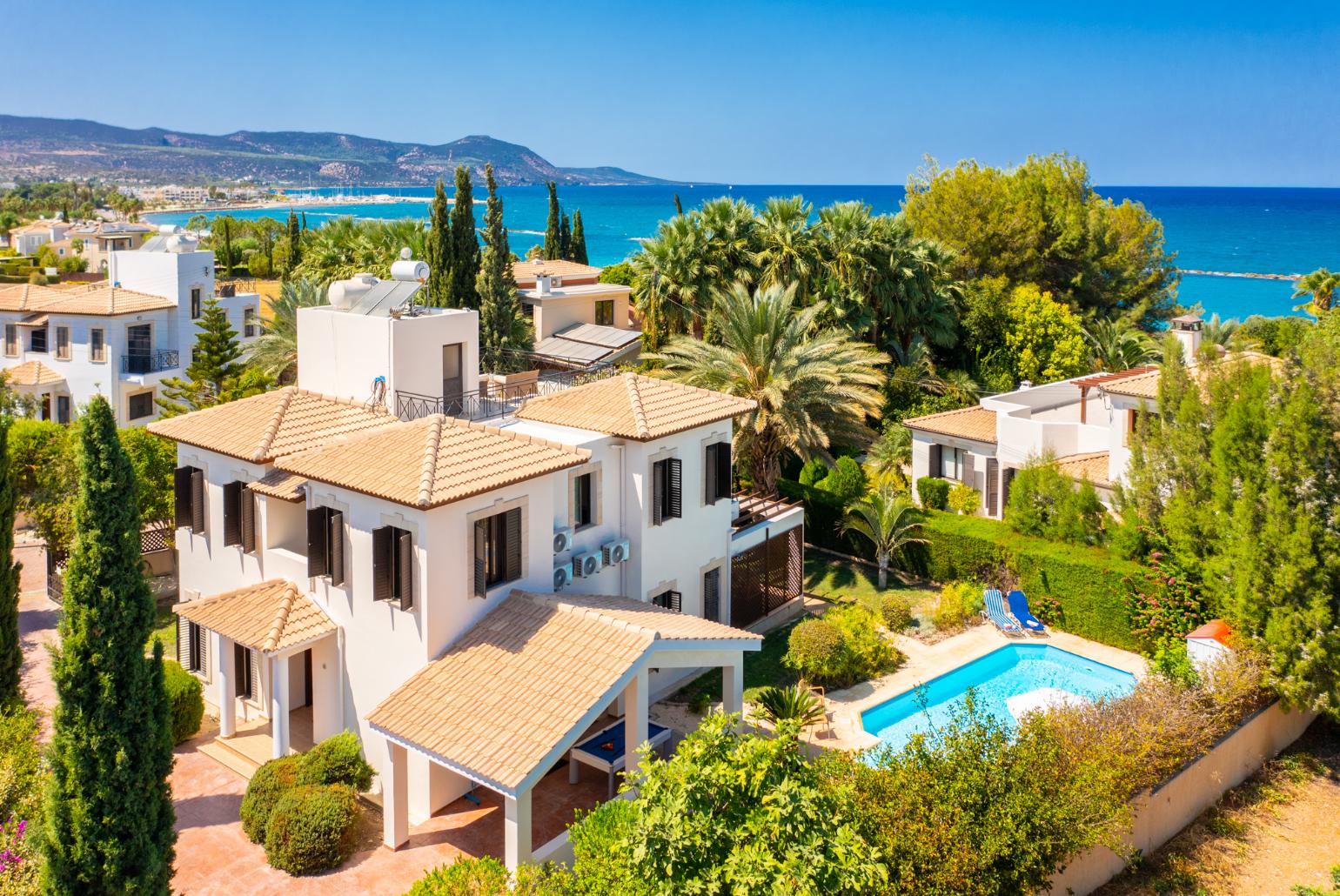 Aerial view of Villa Iliana