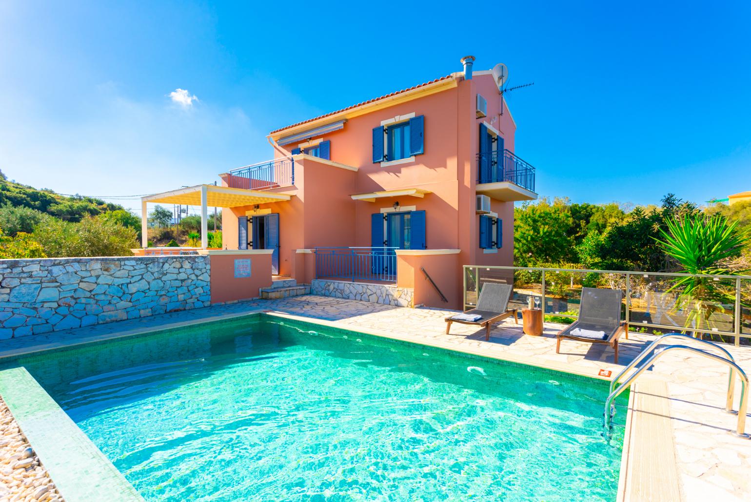 Beautiful villa with private pool and terrace with sea views