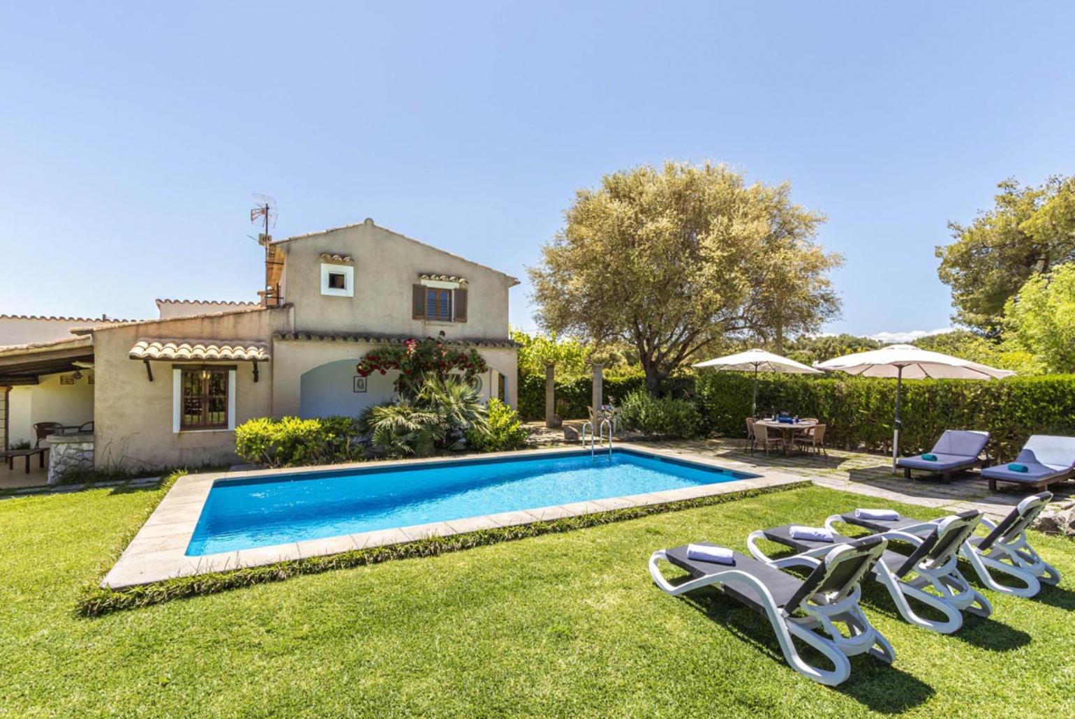 ,Beautiful villa with private swimming pool, terrace and garden