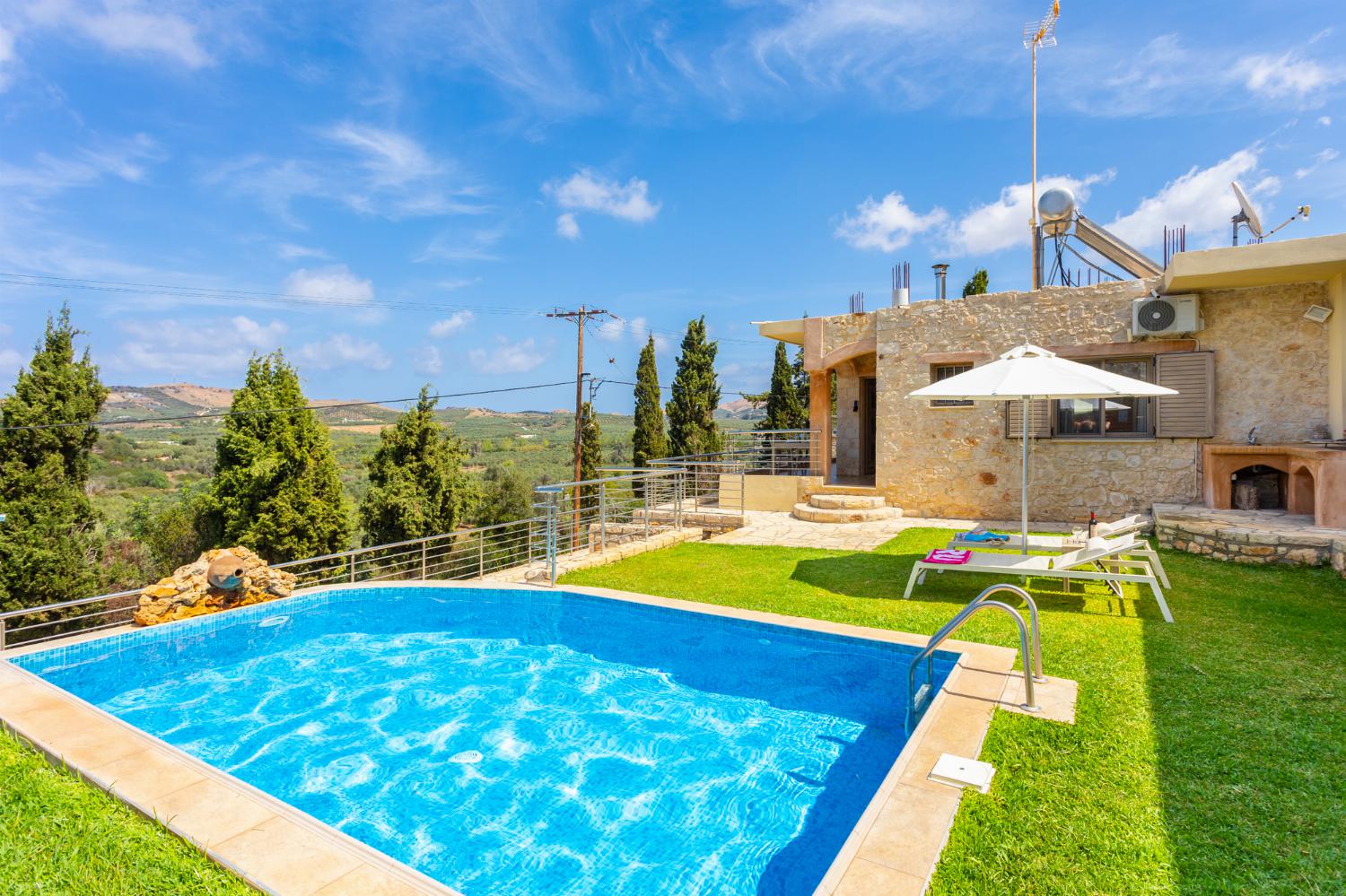 ,Beautiful villa with private pool and terrace with views