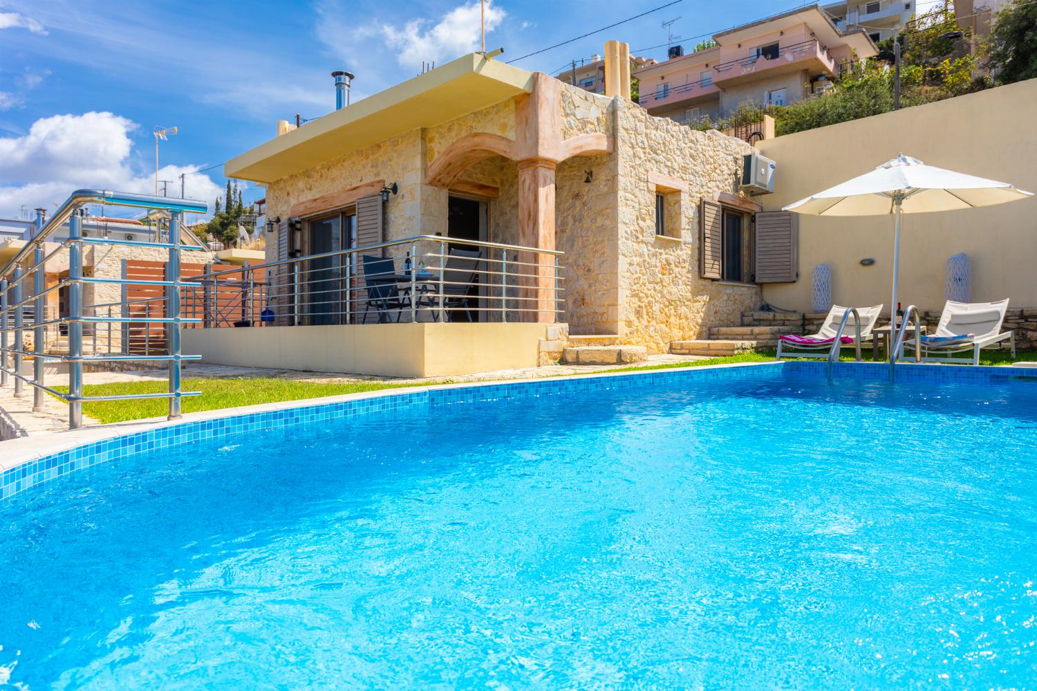 ,Beautiful villa with private pool and terrace with views