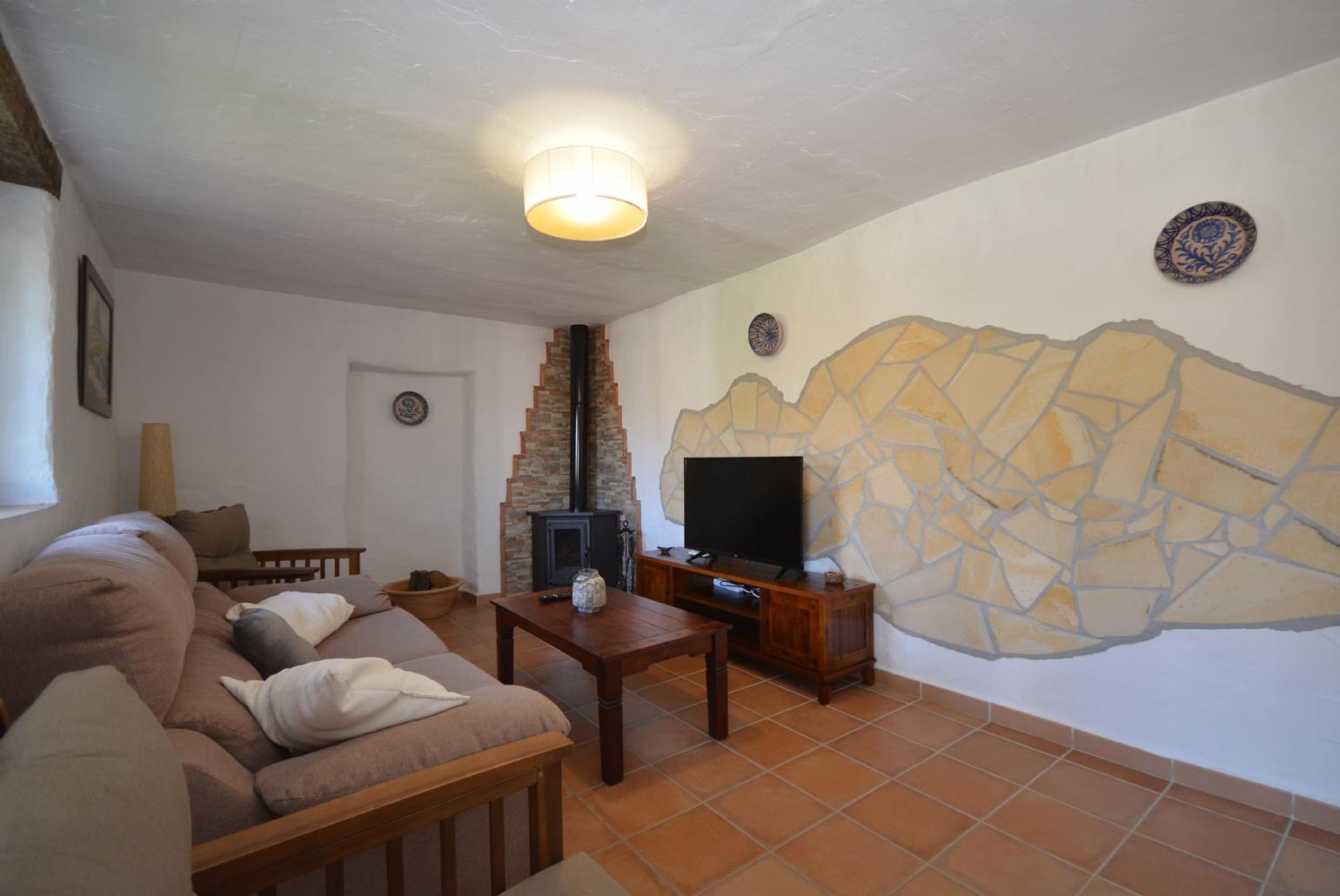 Living room with sofas and TV