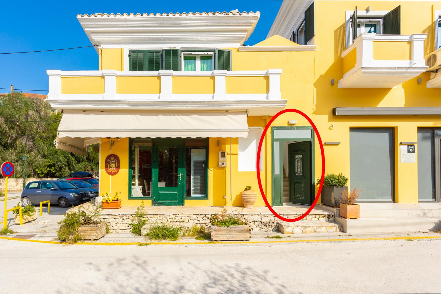 Exterior view showing entrance to apartment