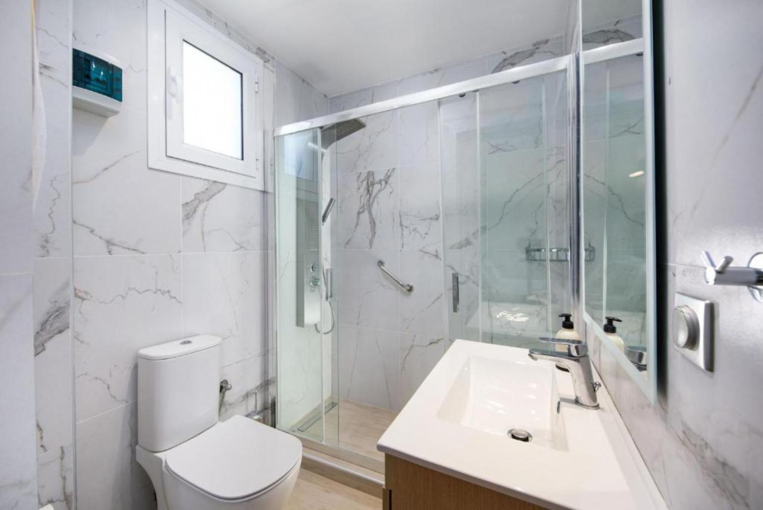 Bathroom with shower and toilet