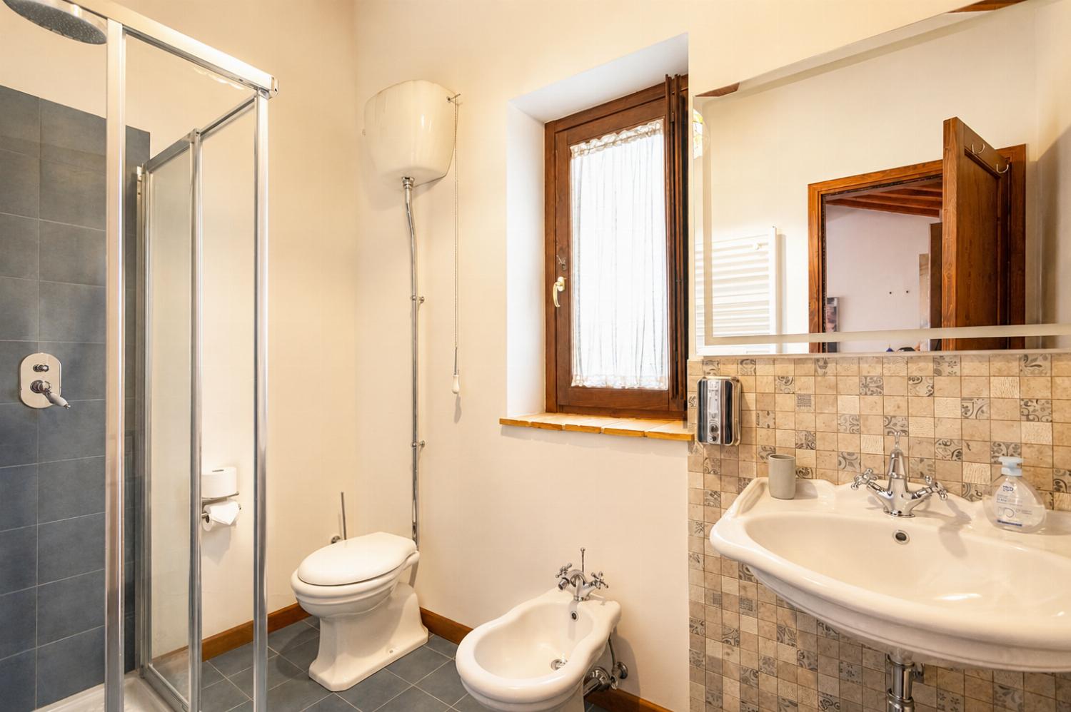 En suite bathroom with shower