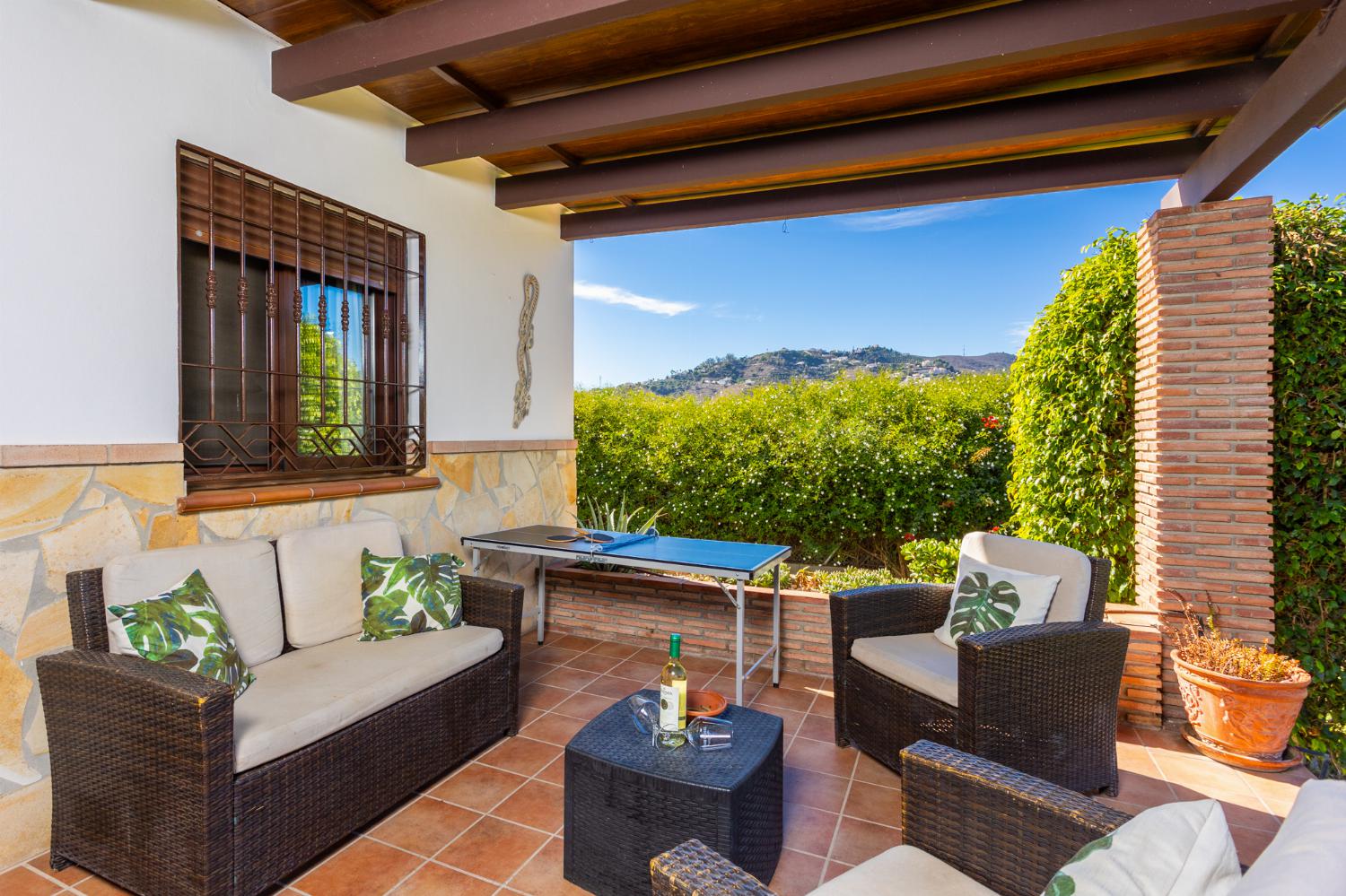 Sheltered terrace area