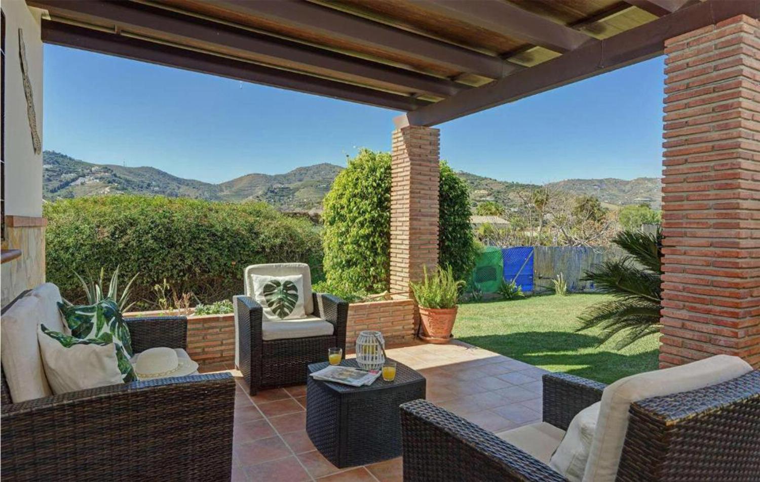 Sheltered terrace with panoramic view