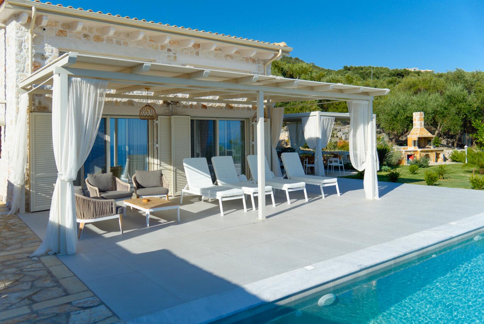 Beautiful villa with private infinity pool and terrace with panoramic sea views