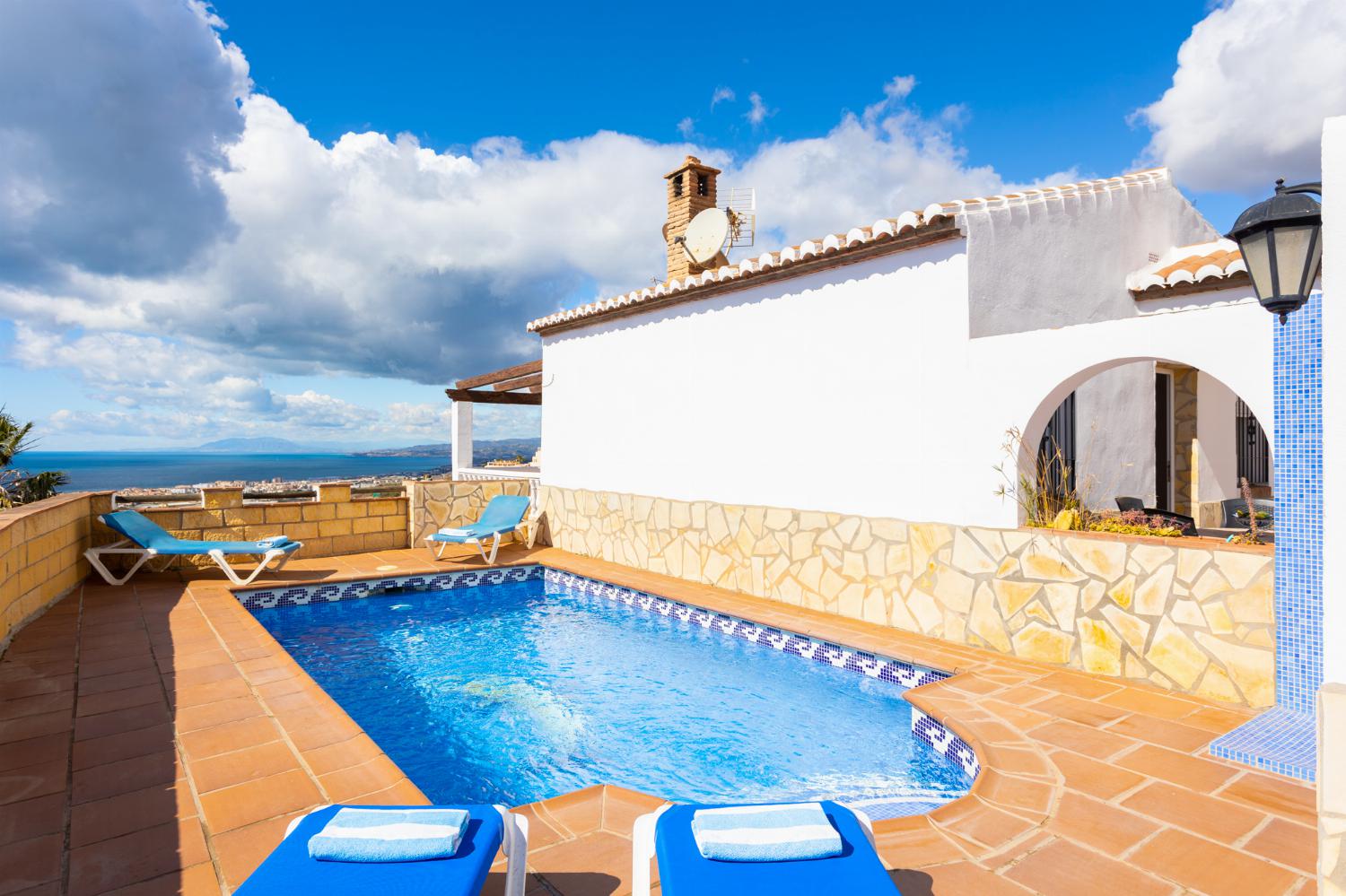 Beautiful villa with private pool and terrace with panoramic sea views