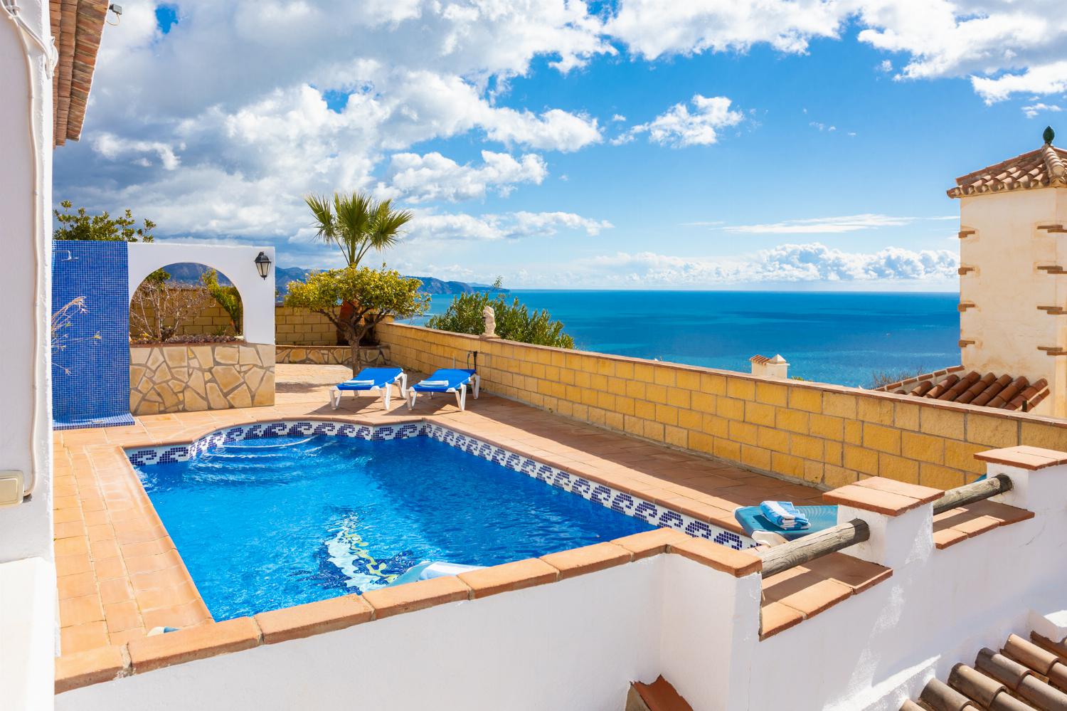 Beautiful villa with private pool and terrace with panoramic sea views