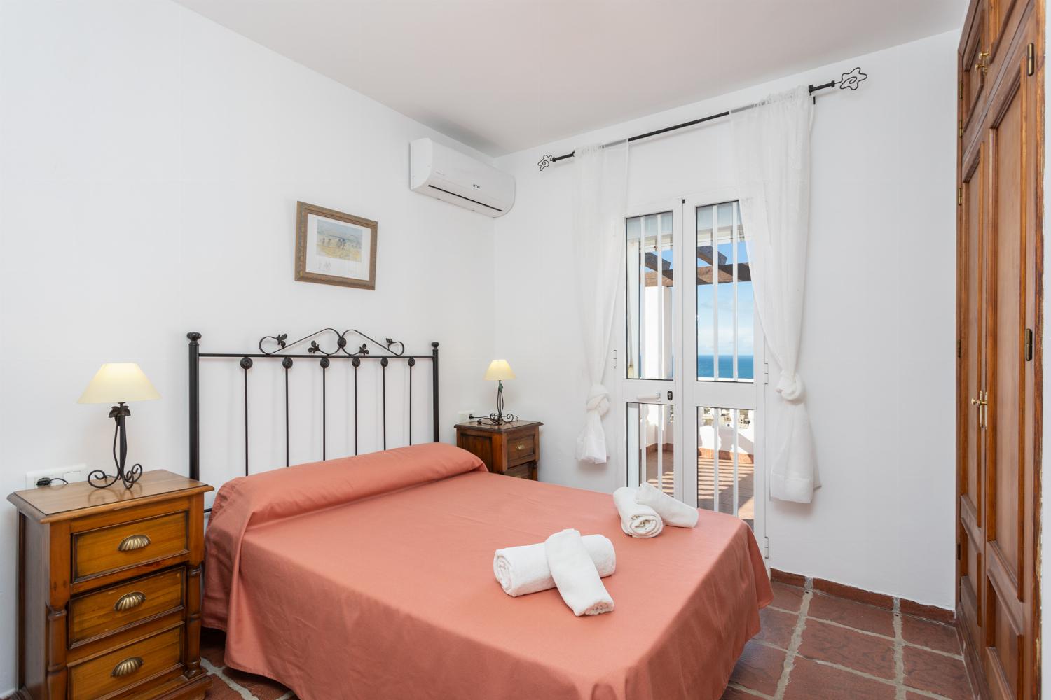 Double bedroom with A/C and sea views