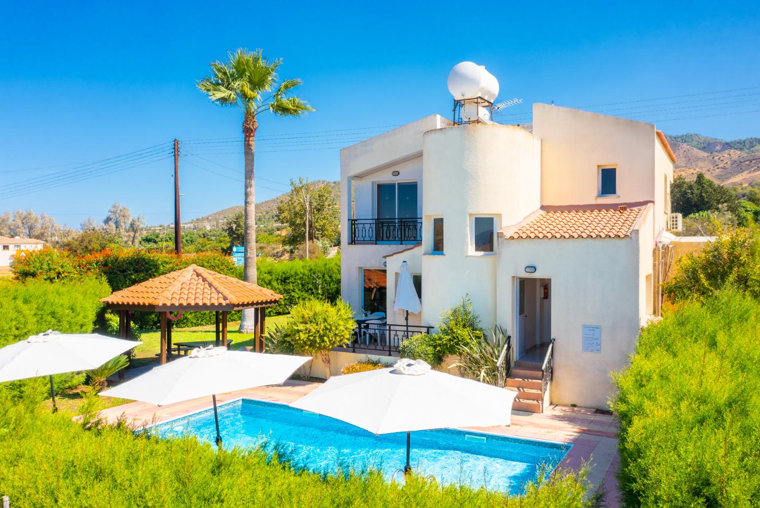 Aerial view of Villa Sotiroula