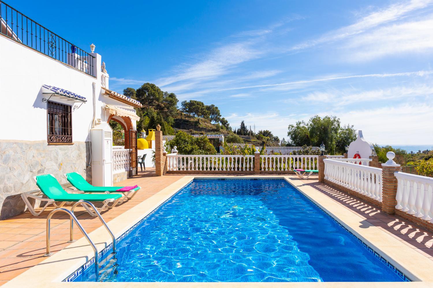 ,Beautiful villa with private pool, terrace, and garden
