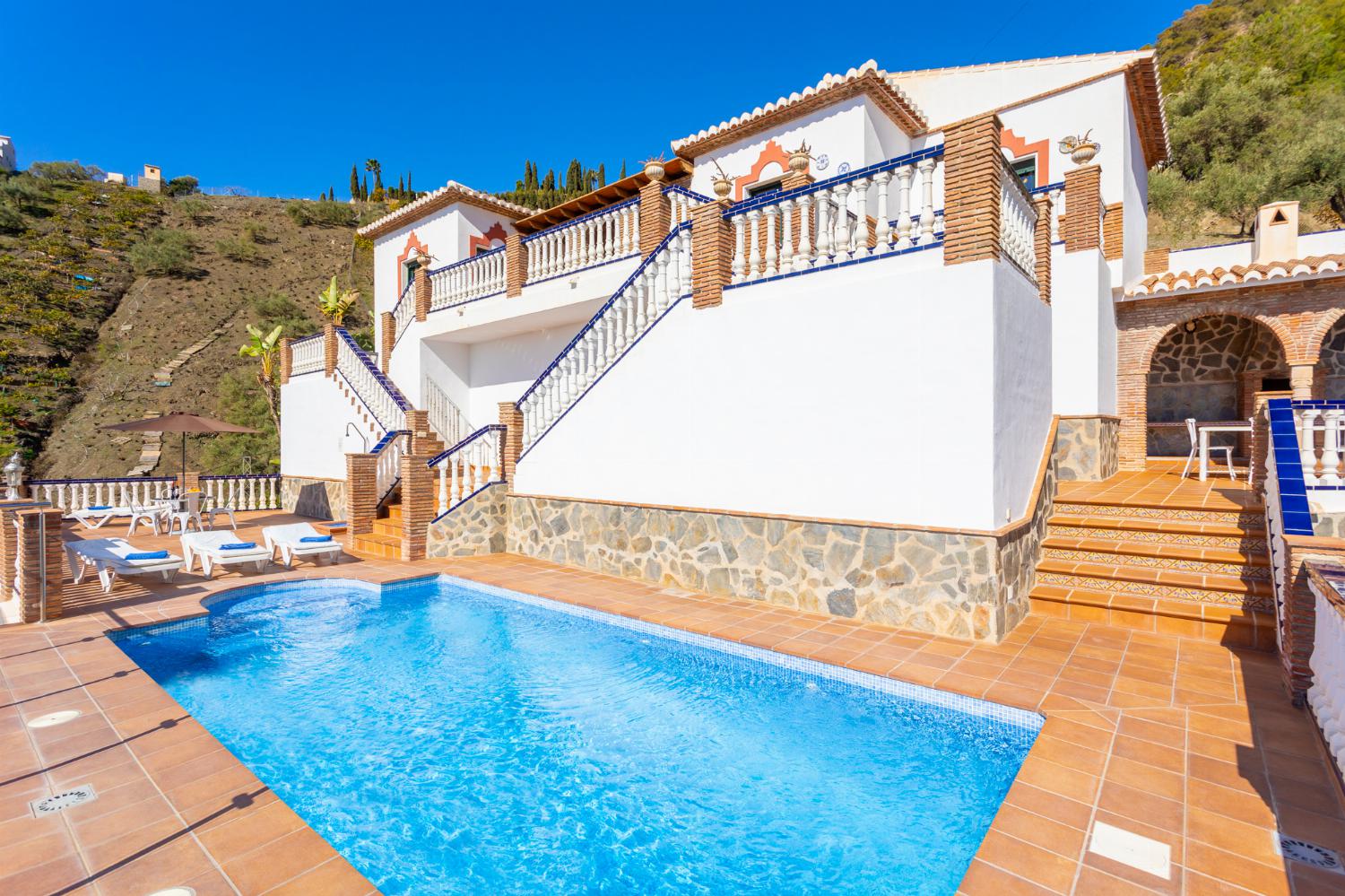Beautiful villa with private pool and terrace with sea views
