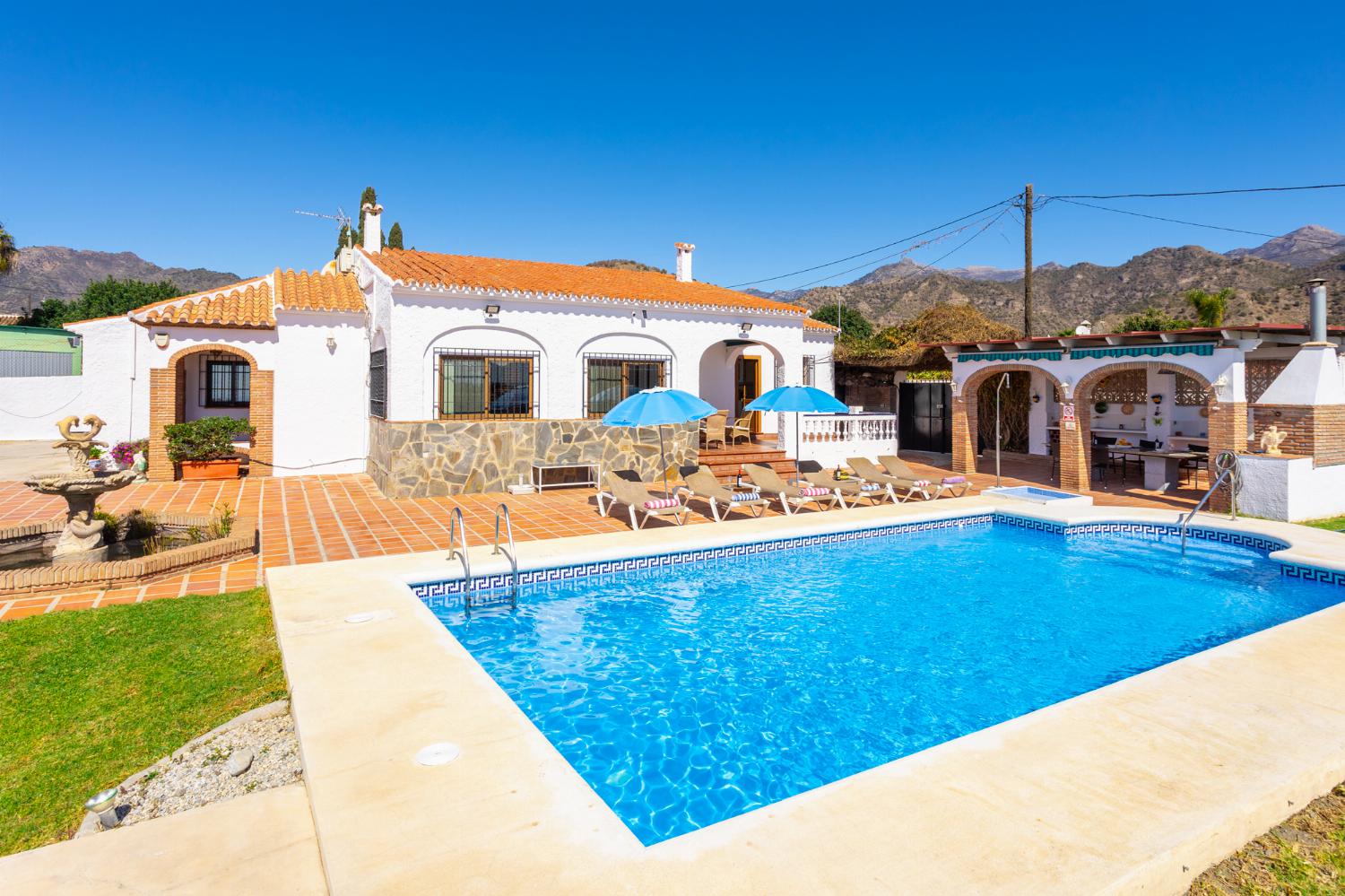 Beautiful villa with private pool, terrace, and garden with sea views