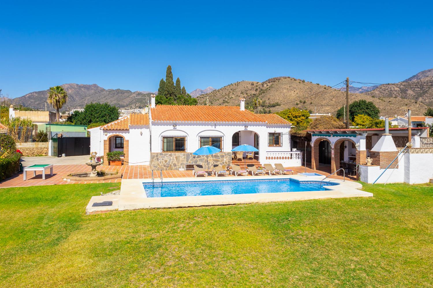 Beautiful villa with private pool, terrace, and garden with sea views