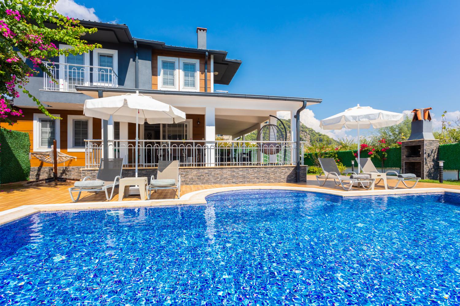 ,Beautiful villa with private pool, terrace, and garden